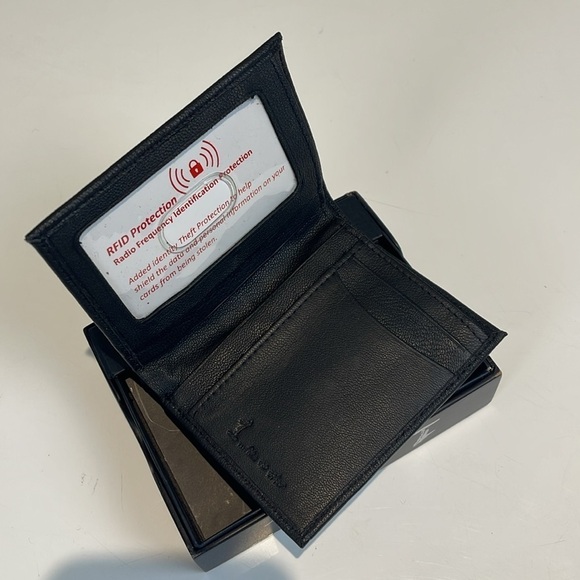 DUCHAMP 1 Like No Other Leather Carry All Wall - RFID - Black (MSRP $65.00) NWT - Picture 2 of 7